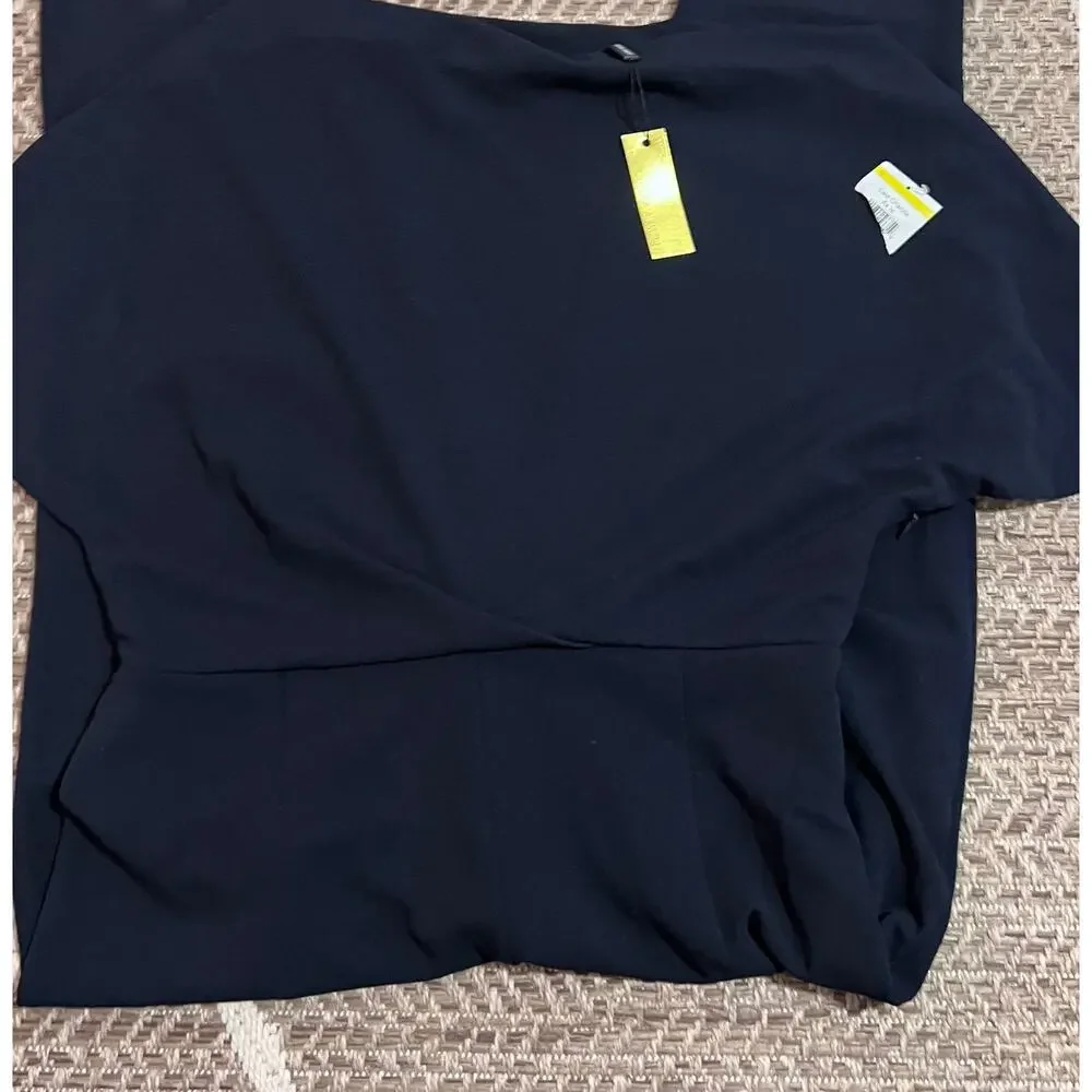 Alexia Admor Jumpsuit Navy Womens Size Large